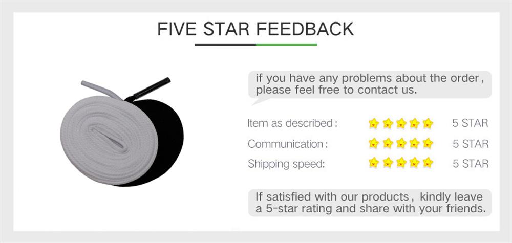 6MM Shoe Accessories White Black Double Layer Polyester Shoelaces Women Sneaker Flat Type Solid