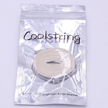 Double Sides English Letter Print Shoelace Polyester Flat Shoe Laces Clothing Sport Bootlaces For