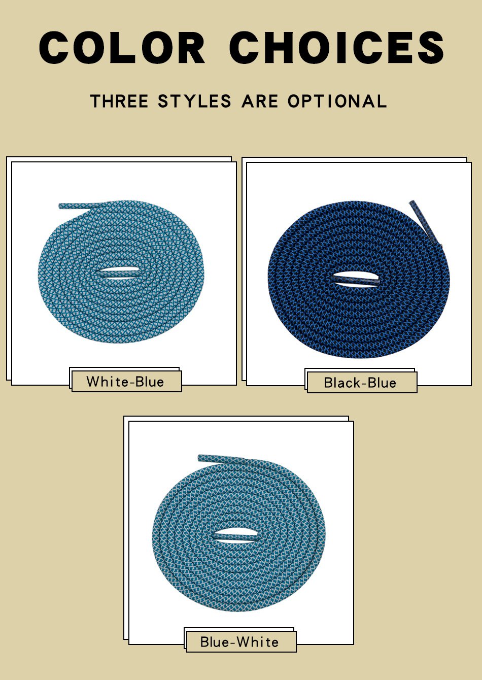 3MM Nice Shoe Accessories Blue Navy Deep Color Polyester Shoeropes Coolguys Necessary Drawlaces