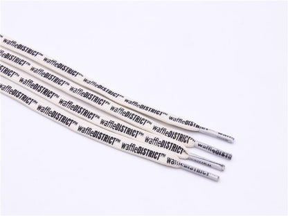Double Sides English Letter Print Shoelace Polyester Flat Shoe Laces Clothing Sport Bootlaces For