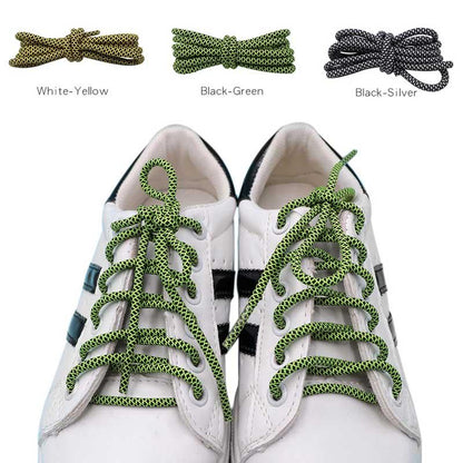 3MM Vogue Shoe Accessories Nice Polyester Shoelaces Green Yellow Youth Ropes For Young Guys Street