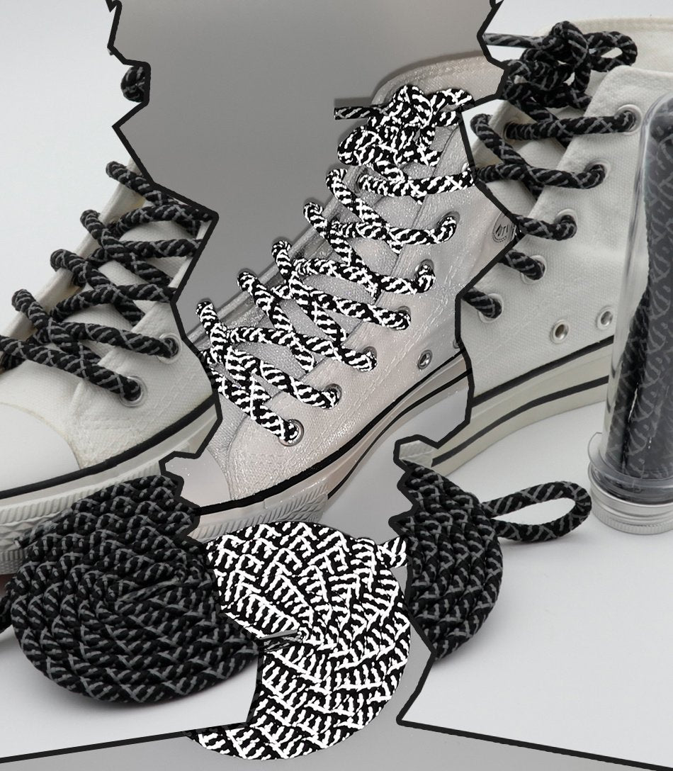 New Official E-Type Reflective Shoe Rope 5MM Night Glow Lace Special 3M-Reflect Sneaker Sport Shoe