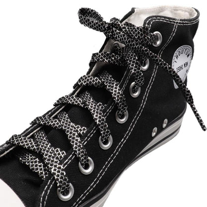 8MM A Pair Shoe Accessories Cheaper Metallic Yarn Shining Shoelaces Rough Texture For Business Men