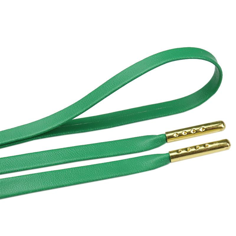 Green Blue Purple Vigorous Youth Shoe Lace 7MM Student Leather Shoelace Premium Cord With Metal