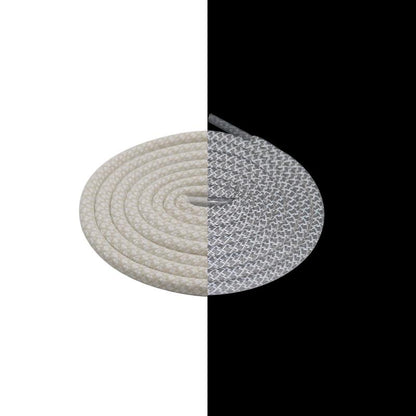 Shoe Accessories 4.7MM Black White Reflective Glowing shoestring 120CM Polyester Shoe Ropes Strong