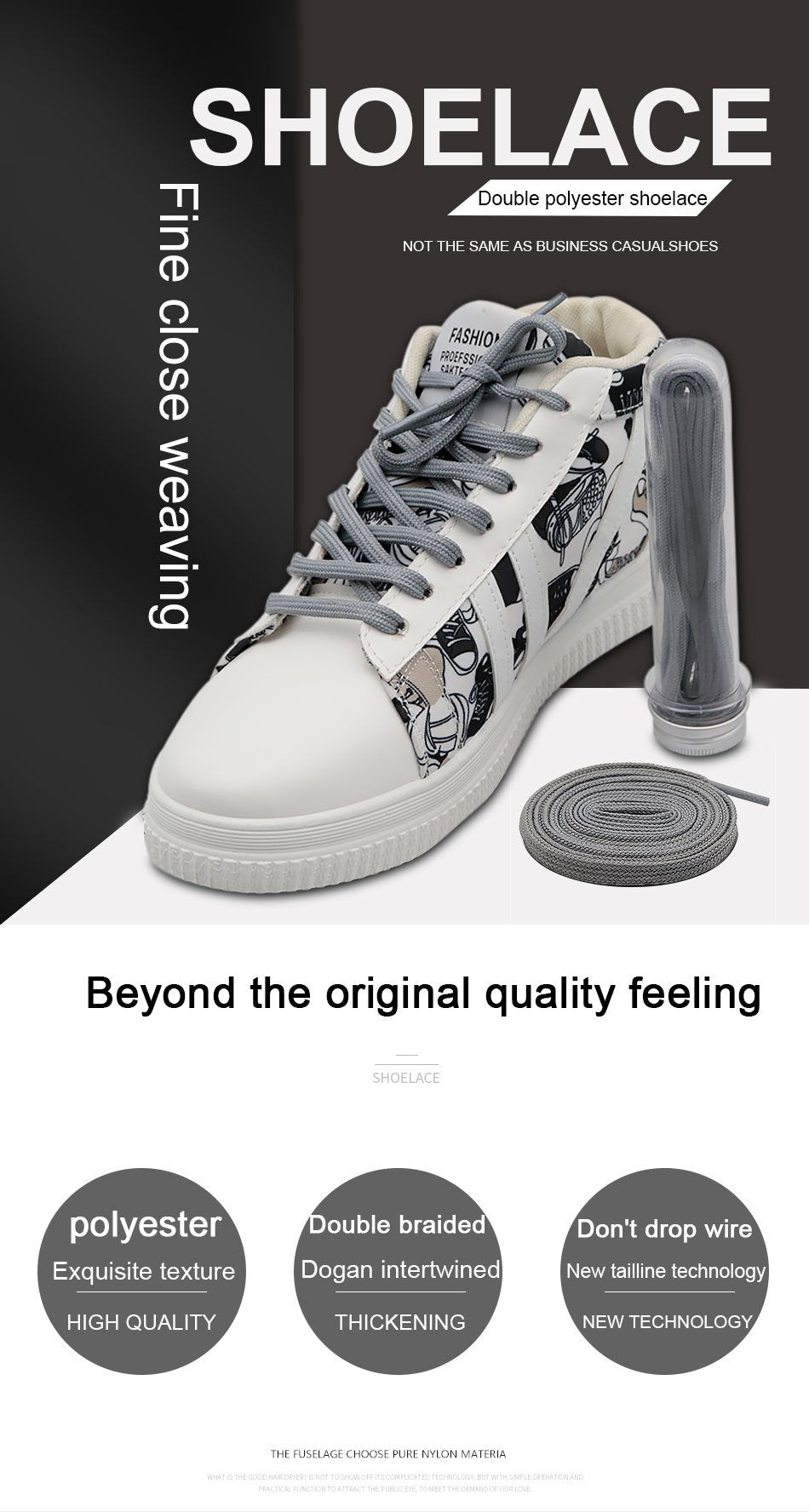 6MM Strong Double-Layer Polyester Ropes 60 160 180cm For Adults Kids 350 700 Sport Shoe Laces V2