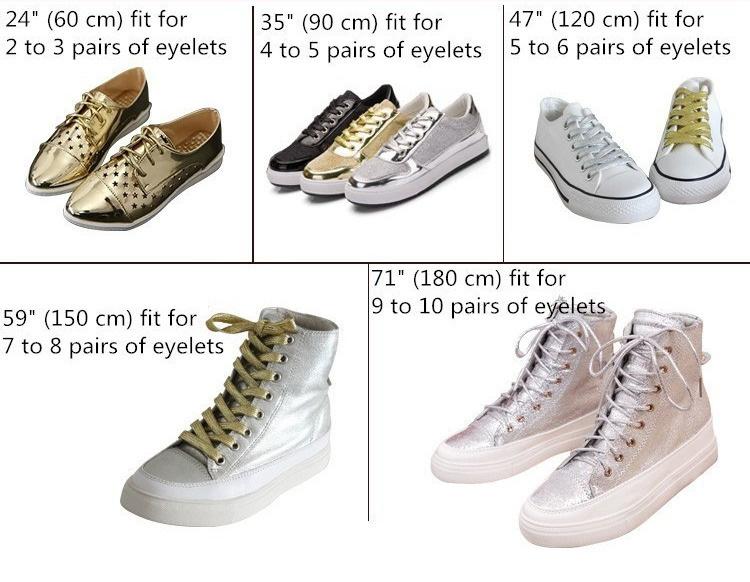 7mm Double Layer Shinning Colorful Glitter Shoelaces Long Shoe Laces White Black Red Gold Silver