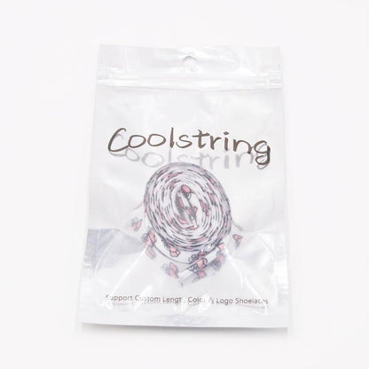 Cute Owl Pink of Sesame Street Series Shoestring Flat Cotton Shoe laces Adorable owl Cartoon Women