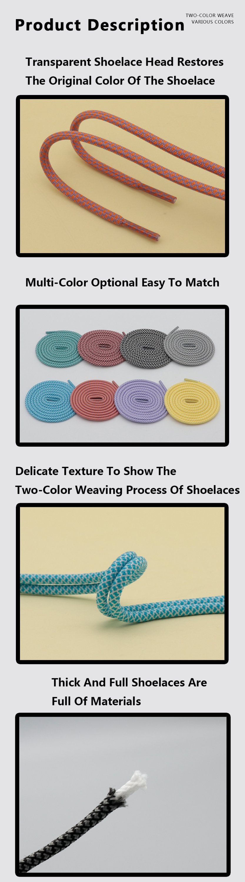 4.5MM Polyester Red Charmed Women Lady Girl's Color Matching Cute Packaging Rope Description For