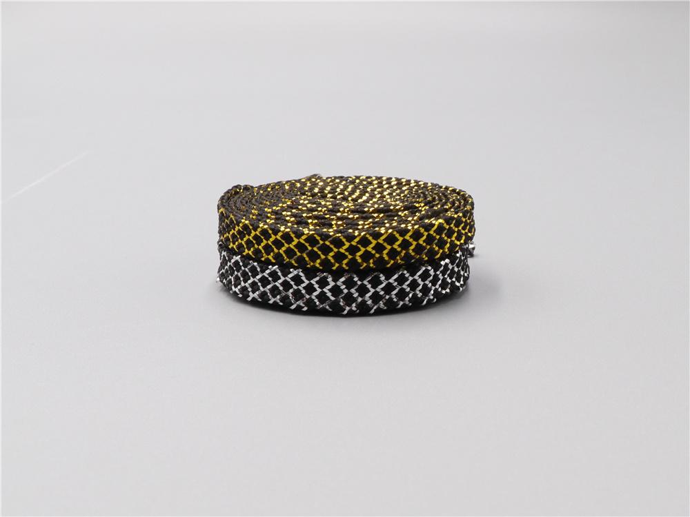 8MM A Pair Shoe Accessories Cheaper Metallic Yarn Shining Shoelaces Rough Texture For Business Men