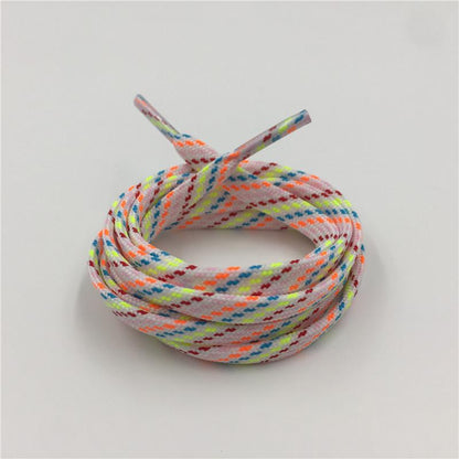 0.7CM Width Muti Color Flat Tye 60-180 cm Polyester Shoelaces Men Women Sneakers Boots Canvas String