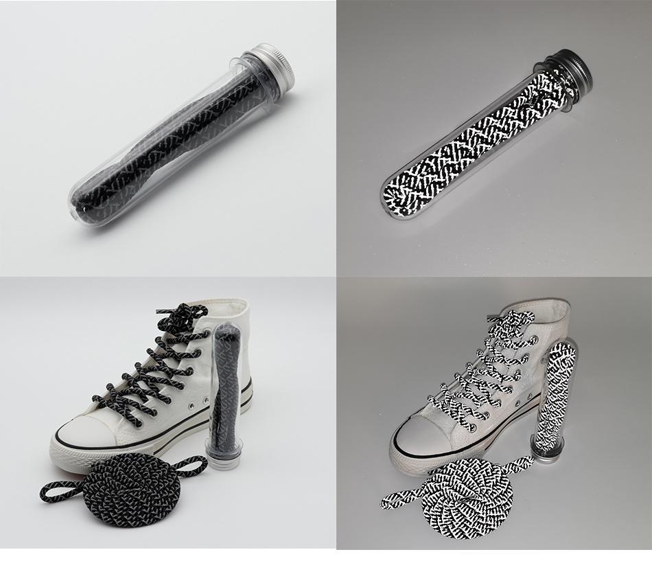 New Official E-Type Reflective Shoe Rope 5MM Night Glow Lace Special 3M-Reflect Sneaker Sport Shoe