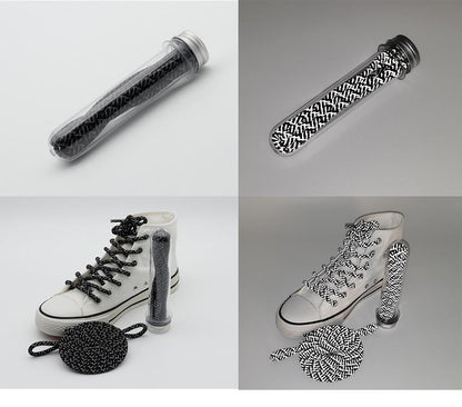 New Official E-Type Reflective Shoe Rope 5MM Night Glow Lace Special 3M-Reflect Sneaker Sport Shoe