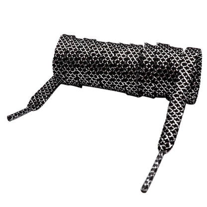 8MM A Pair Shoe Accessories Cheaper Metallic Yarn Shining Shoelaces Rough Texture For Business Men