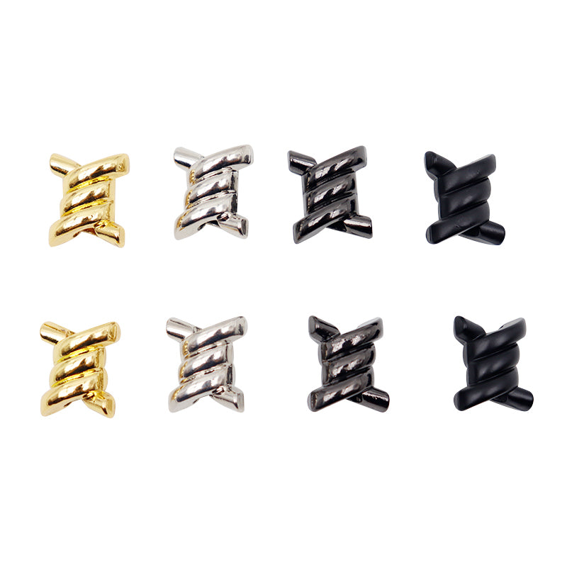 Weiou Shoe parts & Accessories Custom Design Color And Logo High Quality Zinc Alloy Thorn Knot Match Shoes With Drop-Shipping