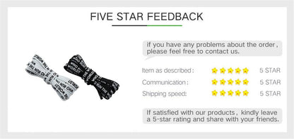 7MM WHO RUN THE WORLD Text Silk Screen Printing Plain Shoelaces White Black Draw Laces Men Women