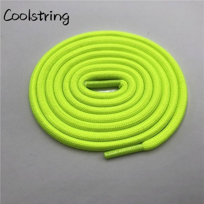 5mm Round Polyester Customized Shoelaces Green Navy Fashion Shoe Laces Extral Long Unisex Women Men