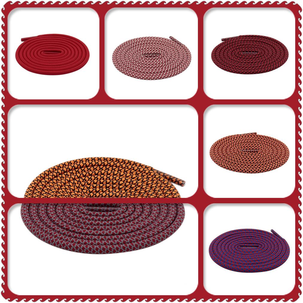4.5MM Polyester Red Series Strong Laces Normal Casual Shoe Walking Running Double Colour Combination