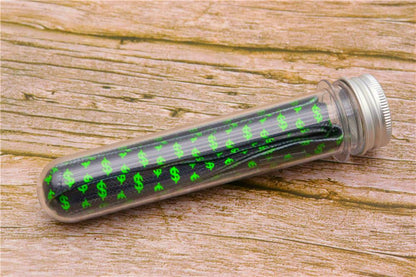 8MM Flat Canvas Polyester Cotton Laces Black-Green Dollar Heat Transfer Printing Pattern Top Ropes