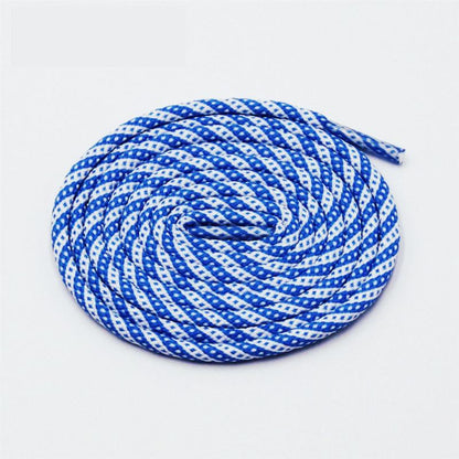 5MM Round Cords Spiral Plaid Polyester Shoelaces For Adult&Kid Men Women Sneaker 2021 Outdoor Sports