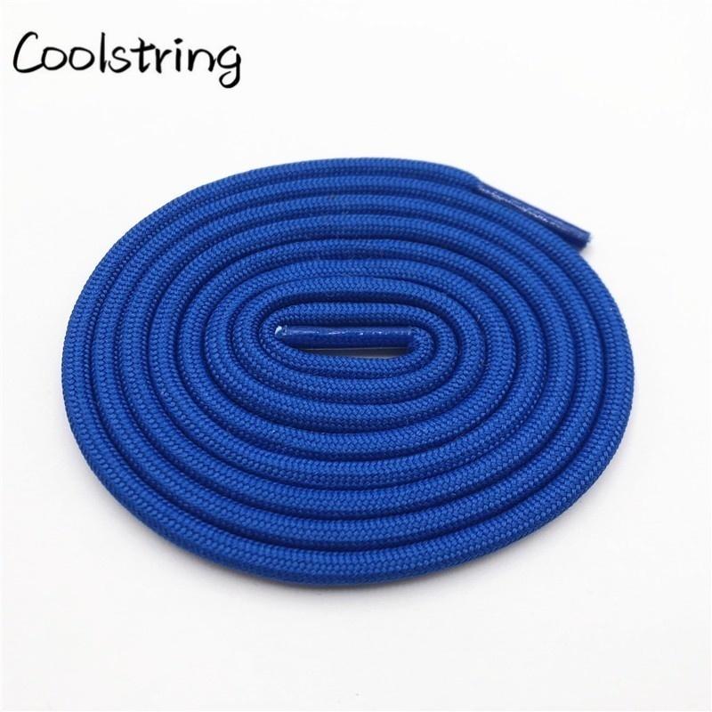 5mm Round Polyester Customized Shoelaces Green Navy Fashion Shoe Laces Extral Long Unisex Women Men