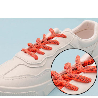 6MM Orange Premium Night Glow Ropes Special 3M Reflecitive Unique Luminous Sneaker Sport Shoe Cords