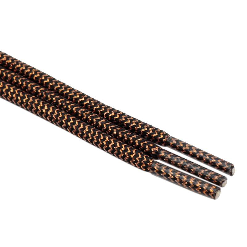 4.5MM Cheaper Metallic Yarn Polyester Shoelaces Special Texture Touching And Easy Ropes Wearing