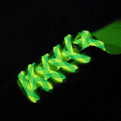 7MM Glow In The Dark Night Luminous Shoelaces Men Women Sneakers Canvas 2021 Boots Trendy Cords For