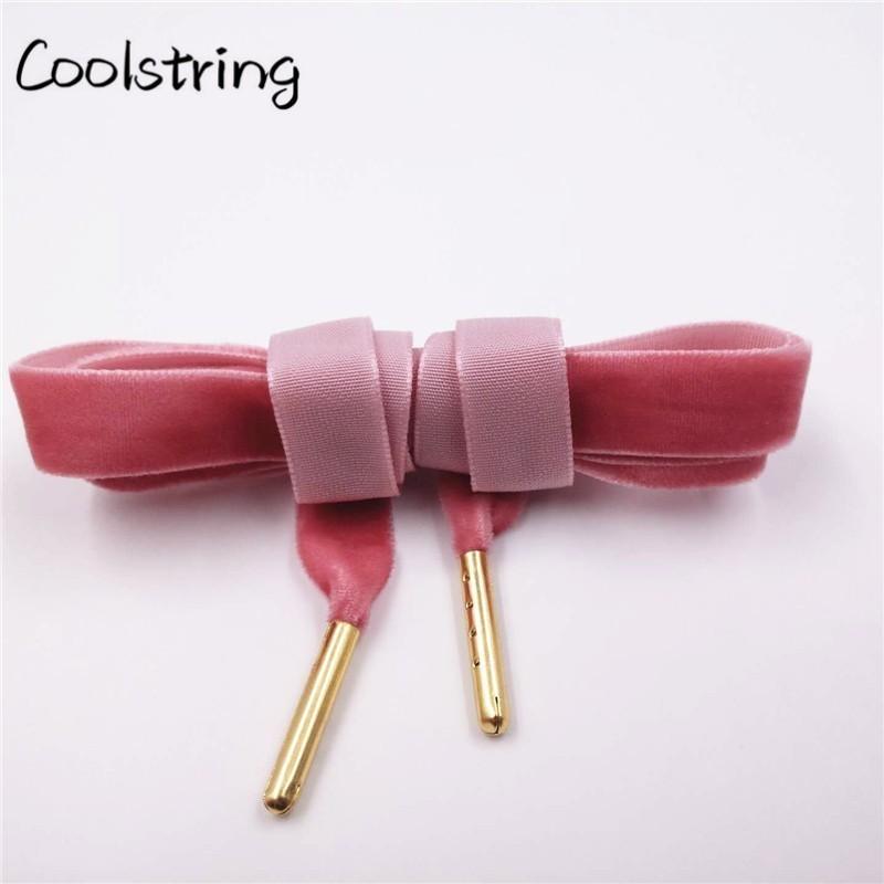 60-180cm Length 1.27 Cm Width Velvet Surface Shoelaces Women Men Black White Colorful Sports Casual