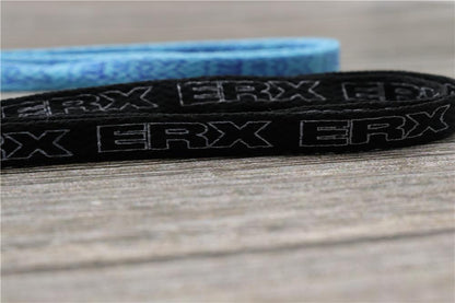7MM Black-White Blue-Sapphire "ERX" Letter Printing Shoelaces Women Sneaker 2021 Canvas Ropes Flat