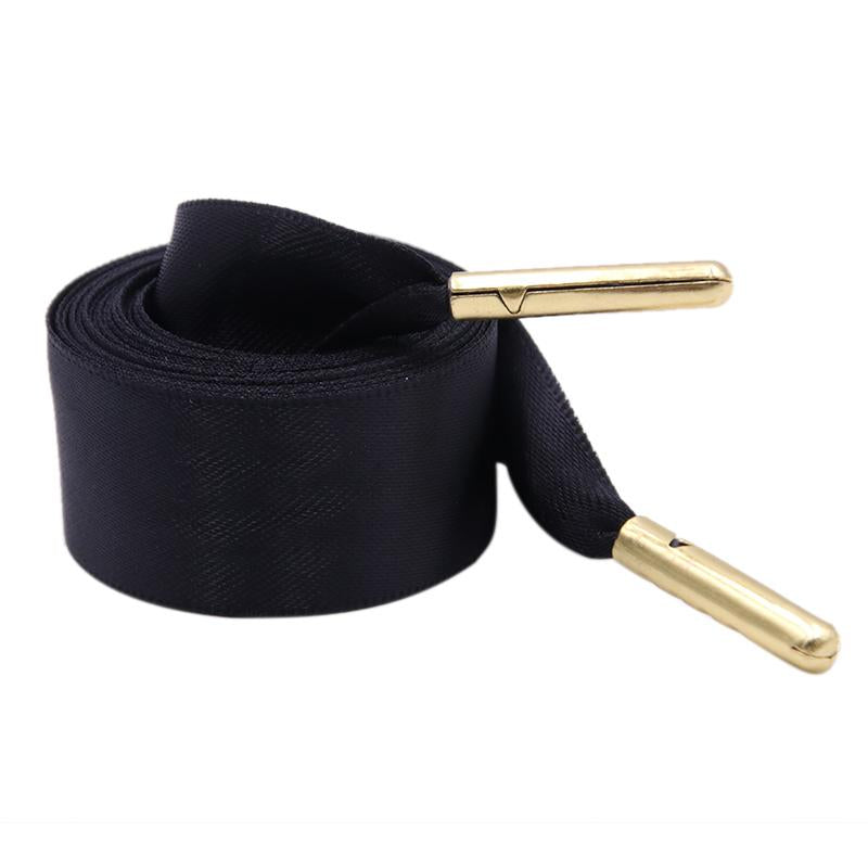 Solid Color Ribbon Wide Shoelaces Women Canvas Casual Flat Shoes Lacet 2021 Charmed Fashion Cord