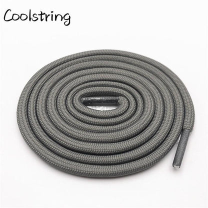 5mm Round Polyester Customized Shoelaces Green Navy Fashion Shoe Laces Extral Long Unisex Women Men