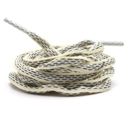 6MM Oval Reflective 3M Semicircular Ropes Athletic Highlight Shoe Latchet Grey Beige Eye-Catching