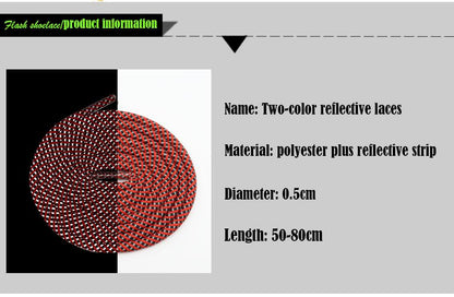 5MM Round Type Reflective Shoelaces Men Women Sneaker 2021 Drop Shipping For Custom Glowing
