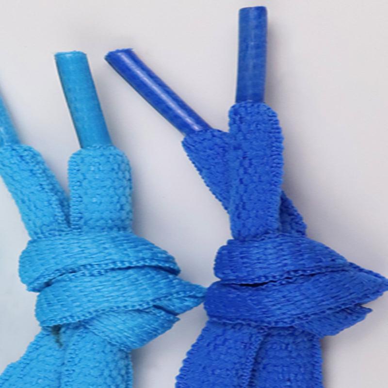 Shoe Accessories 8.5MM Oval Hiking Boots Ropes Canvas Flexible Wide Laces Blue Purple Pink Solid