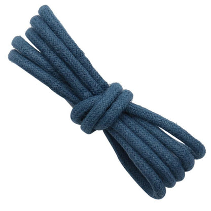 5MM Solid Color Pure Cotton Beige/Blue Waxed Rope Suit For Boy Pant Man Sneaker Canvas Sport