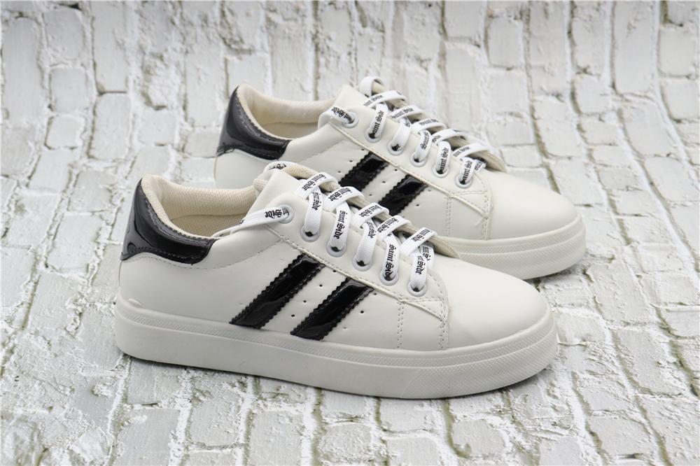 7MM Saint Side White Black Letter Flat Type Waist Laces Men Women Sneaker Ropes Boots Canvas Casual