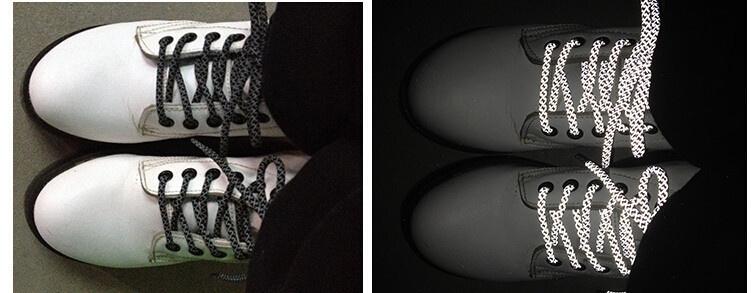 Fluorescent Highlight 3M Reflective Laces Sneaker Rope Shoelaces Athletic KIDS Bootlace For V2 350