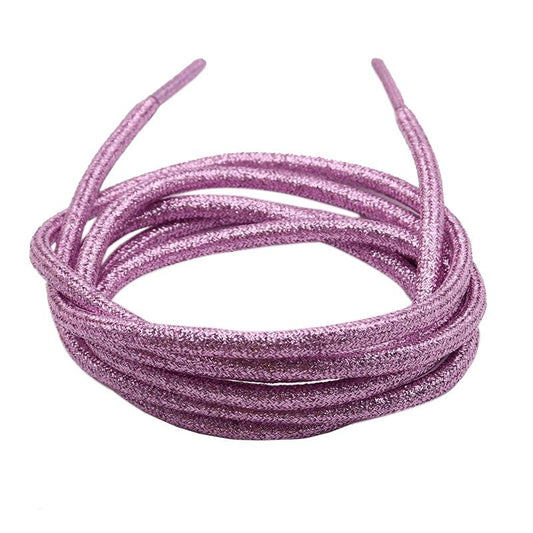 Shoe Accessory 4.5mm Shiny Metallic Shoelaces Premium Pretty Ropes Unisex Sport Basketball Cheap