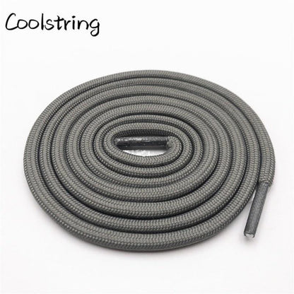 5mm Round Polyester Customized Shoelaces Green Navy Fashion Shoe Laces Extral Long Unisex Women Men