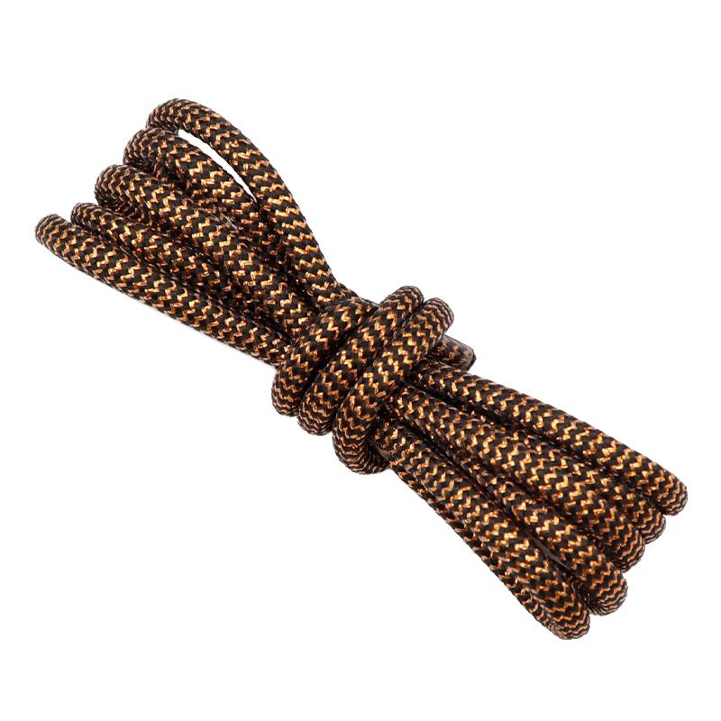 4.5MM Cheaper Metallic Yarn Polyester Shoelaces Special Texture Touching And Easy Ropes Wearing