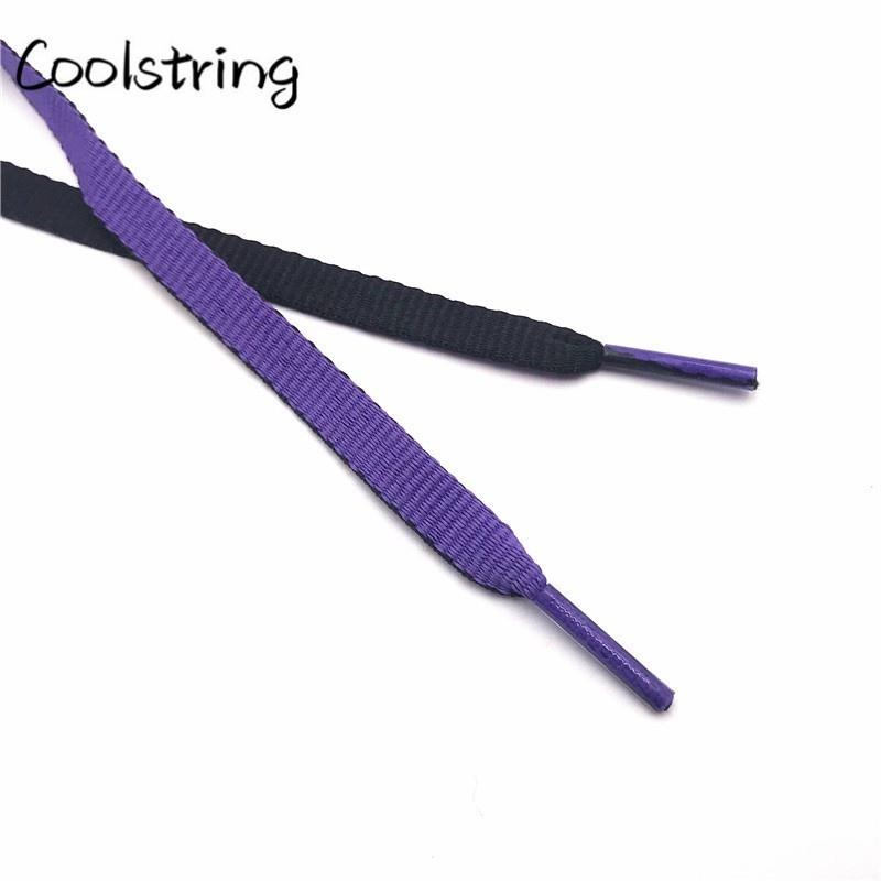 Jumpman Flat 8mm Combo Two Color Connect Reversible Shoelaces Bicolor Polyester Shoe Strings Laces