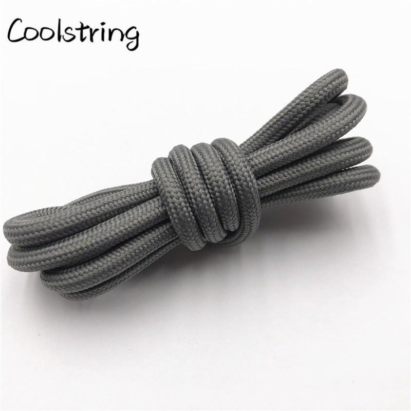 5mm Round Polyester Customized Shoelaces Green Navy Fashion Shoe Laces Extral Long Unisex Women Men