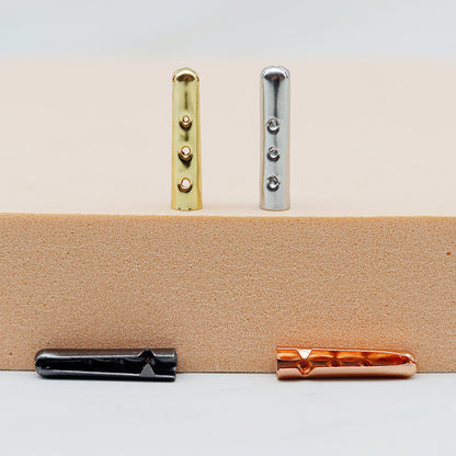 3-17mm Silver Gold GunBlack Shoelaces Metal Aglets Plating Clothes Shoes Tips Support Custom Logo