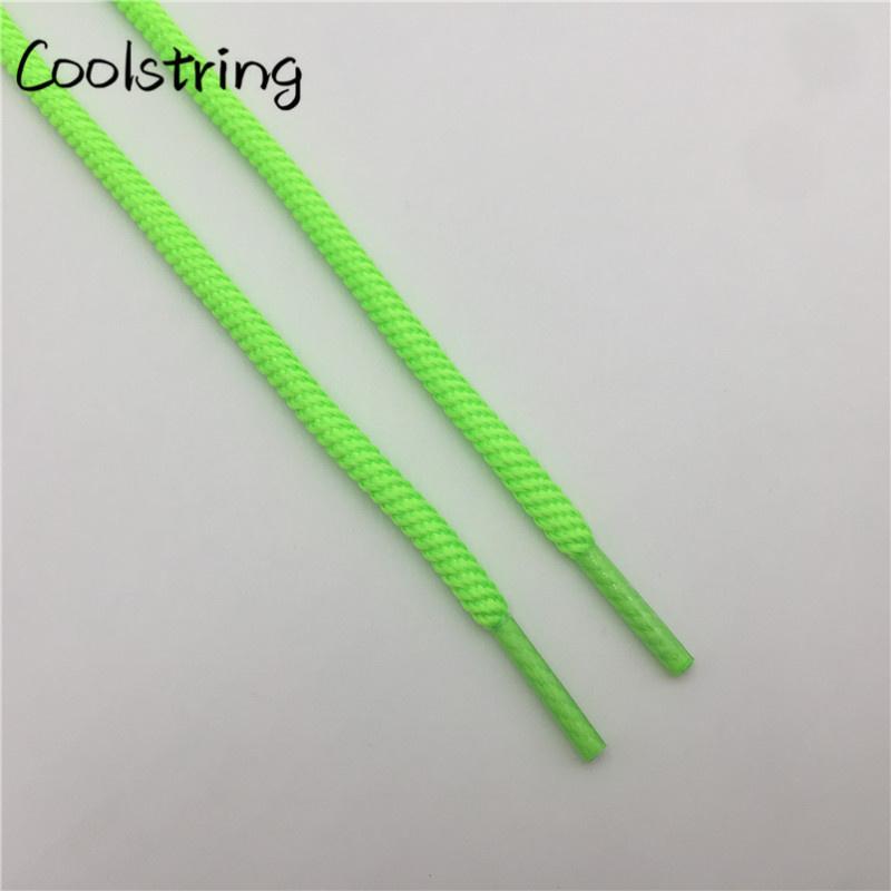Bright Color 5mm Spiral Round Polyester Shoelaces novelty Sports Bootlaces For Mountaineering