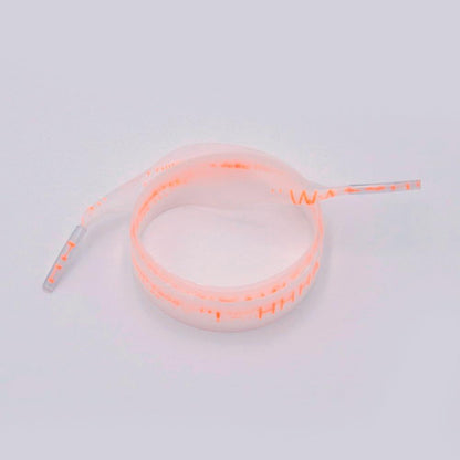 15mm Shoe Accessories Silk Screen Printing Universal PVC Laces Swimming Pant Cord Matte Transparent