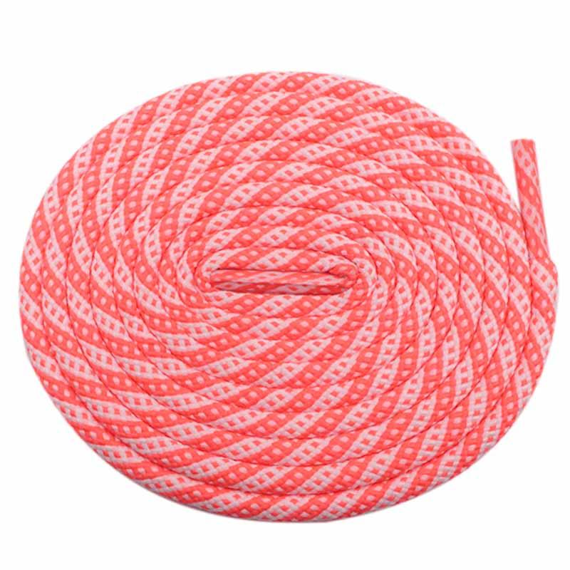 5MM Round Cords Spiral Plaid Polyester Shoelaces For Adult&Kid Men Women Sneaker 2021 Outdoor Sports