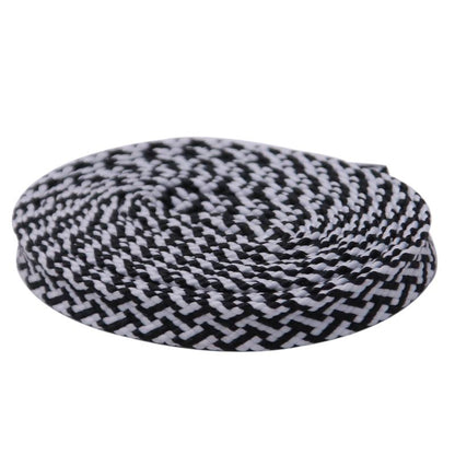 Weiou Official Laces Store Flat Shape 7MM Double-Color Combination Polyester Safety Shoelaces For