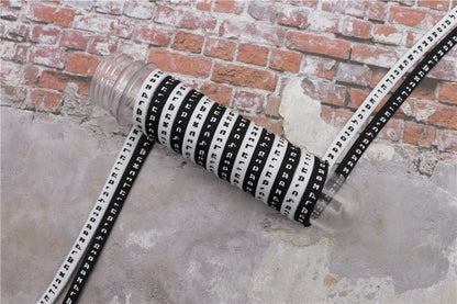 7MM Shoe Accessory Silk Screen Printing Belt Flat Canvas Strings Boots White Black 350 700 ShoeLaces