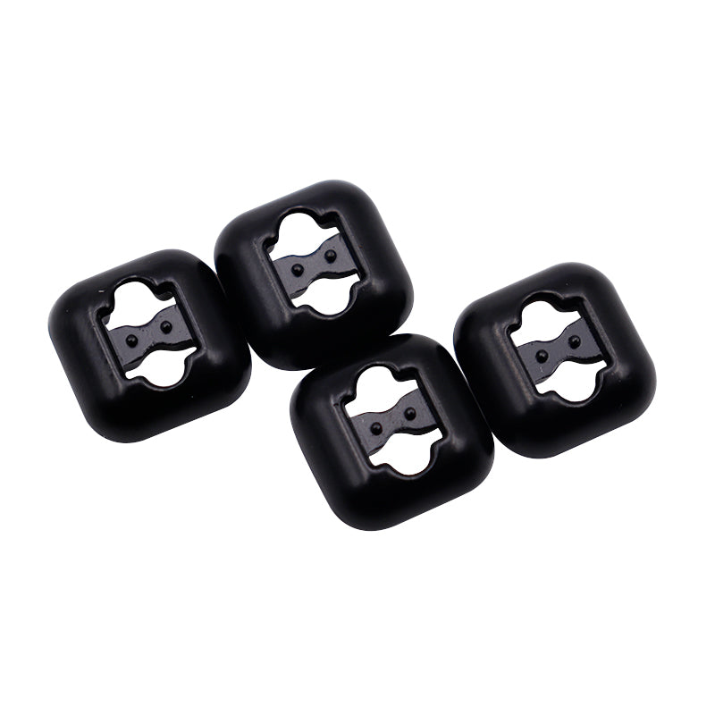 DIY Sneaker Kits 4pcs Metal Shoelaces Tips Head 3 Colors No Tie Shoelaces Metal Lace Lock Silver Gold Black Metal Lace Buckle